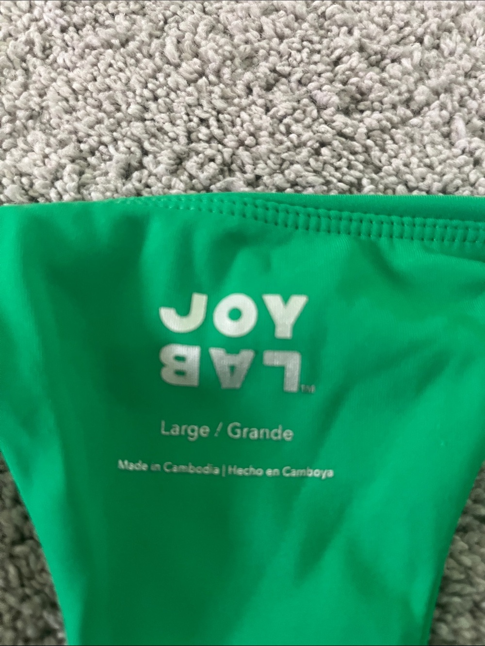 JoyLab Emerald Ruched Racerback Crop Tank - Picture 4 of 4